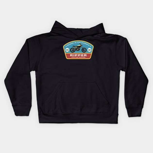 Ripper Custom Garage Kids Hoodie by VM04